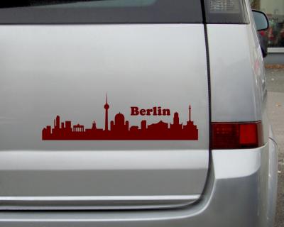 Berlin Skyline Autoaufkleber - Ansicht 2