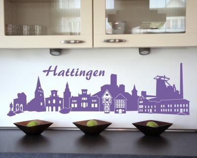 Hattingen Skyline Wandaufkleber - Ansicht 2