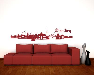 Dresden Skyline Wandtattoo - Ansicht 3