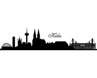 Köln Skyline Wandaufkleber