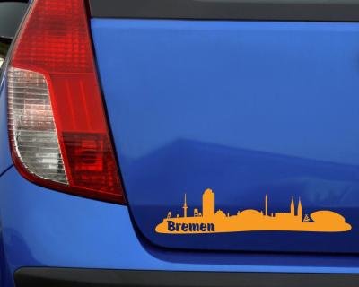 Bremen Skyline Autoaufkleber - Ansicht 3