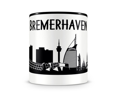 Bremerhaven Skyline Kaffeetasse Kaffeepott - Ansicht 2