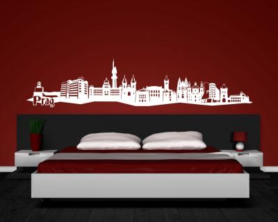 Prag Skyline Wandtattoo - Ansicht 3