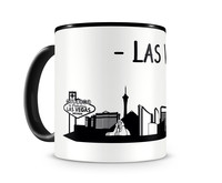 Las Vegas Skyline Kaffeetasse Kaffeepott Tasse Modellnummer  schwarz/schwarz