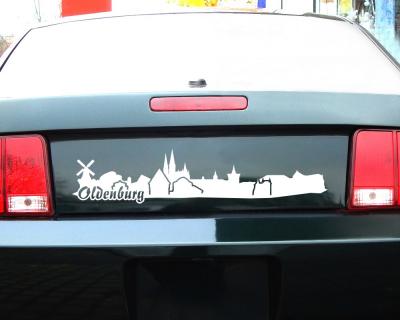 Oldenburg Skyline Autoaufkleber - Ansicht 3