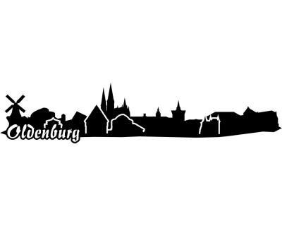 Oldenburg Skyline Autoaufkleber - Ansicht 1