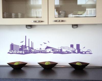 Wolfsburg Skyline Wandtattoo - Ansicht 3