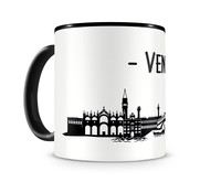 Venedig Skyline Kaffeetasse Kaffeepott Tasse Modellnummer  schwarz/schwarz