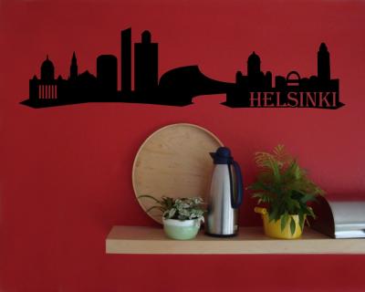 Helsinki Skyline Wandtattoo - Ansicht 3