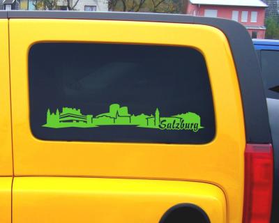 Salzburg Skyline Autoaufkleber - Ansicht 3