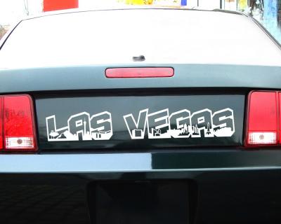 Aufkleber Las Vegas Schriftzug viele Farben - skyline4u