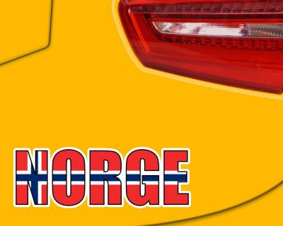 Norge Schriftzug Autoaufkleber Norwegen - Ansicht 3